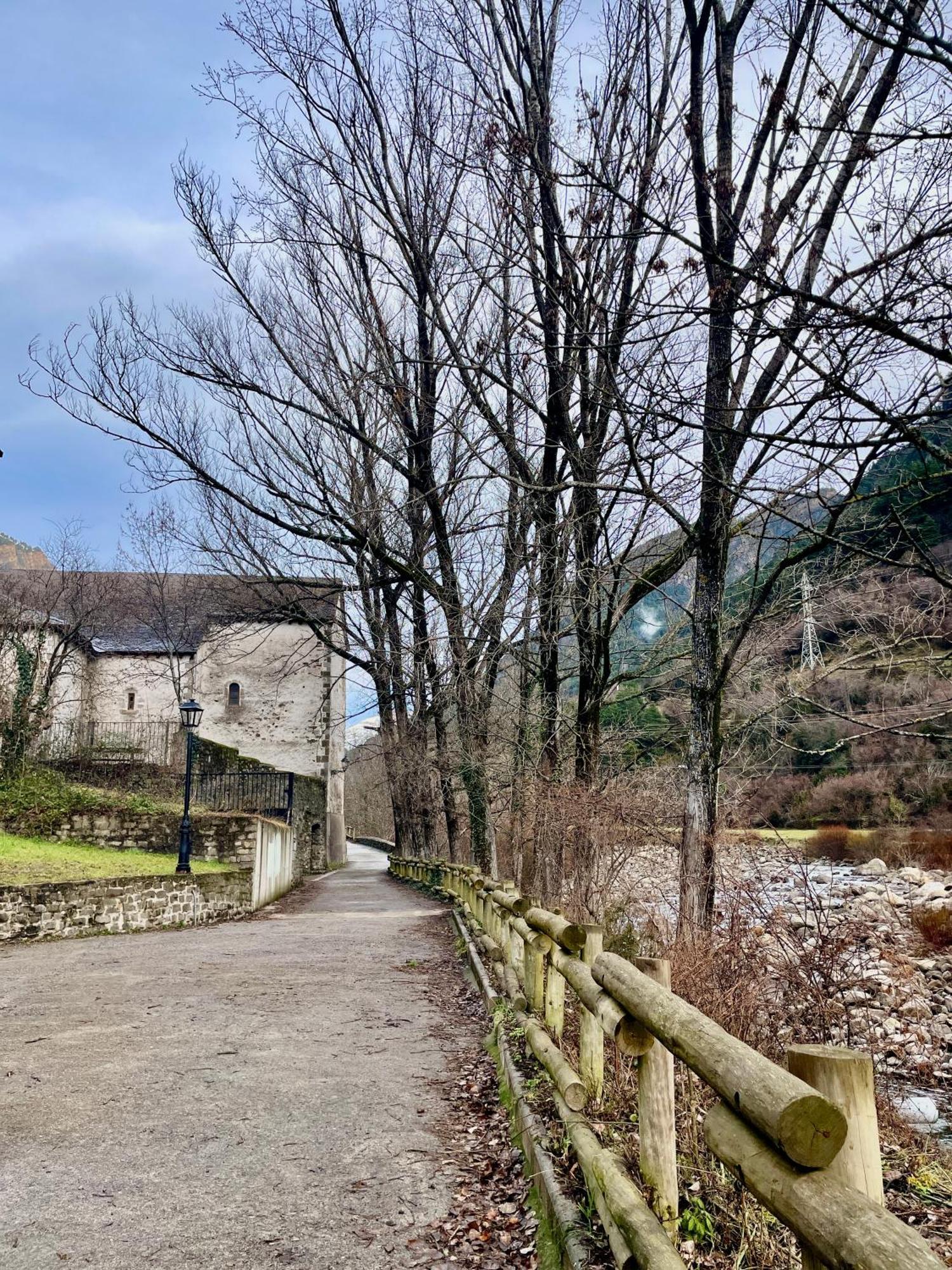 Calmfranc Atico Abuhardillado Con Vistas Al Rio Y La Montana Avistamiento De Ciervos En Canfranc Pueblo Exteriér fotografie